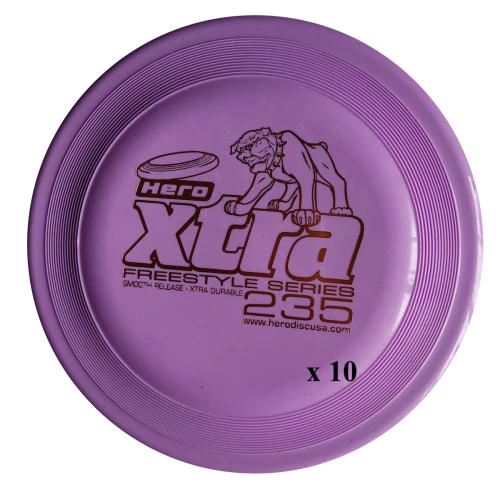 Frisbee HERO XTRA 235 FREESTYLE 10 DISCS SET dla psów